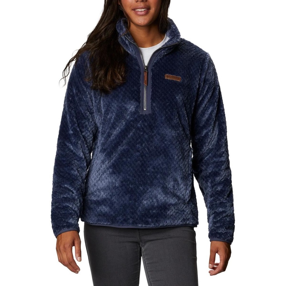 Columbia dark blue 1/4 zip Sherpa fleece Pullover